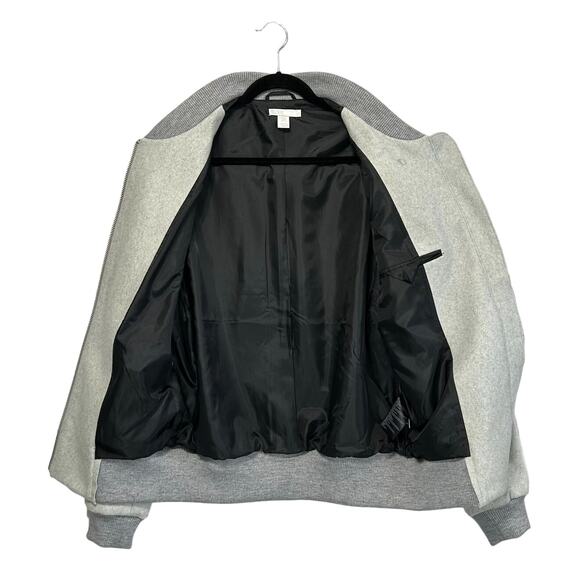 Adidas SLVR Wool Blend Full Zip Jacket Men's Sz XL Gray Streetwear Rare Sporty - Picture 3 of 8